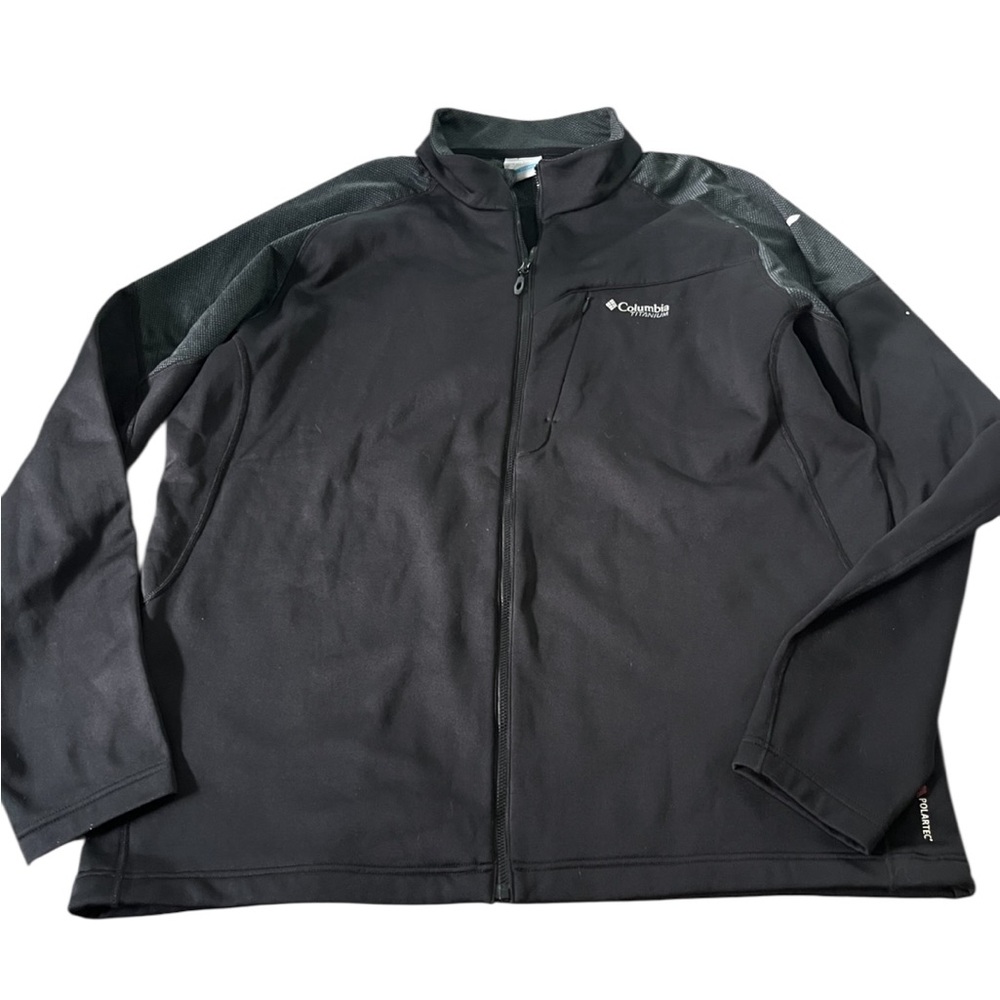 Columbia Titanium Polartech Men's Black Jacket Full Zip Size XXL 2XL